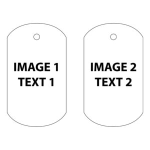 Picture & Text Dog Tag