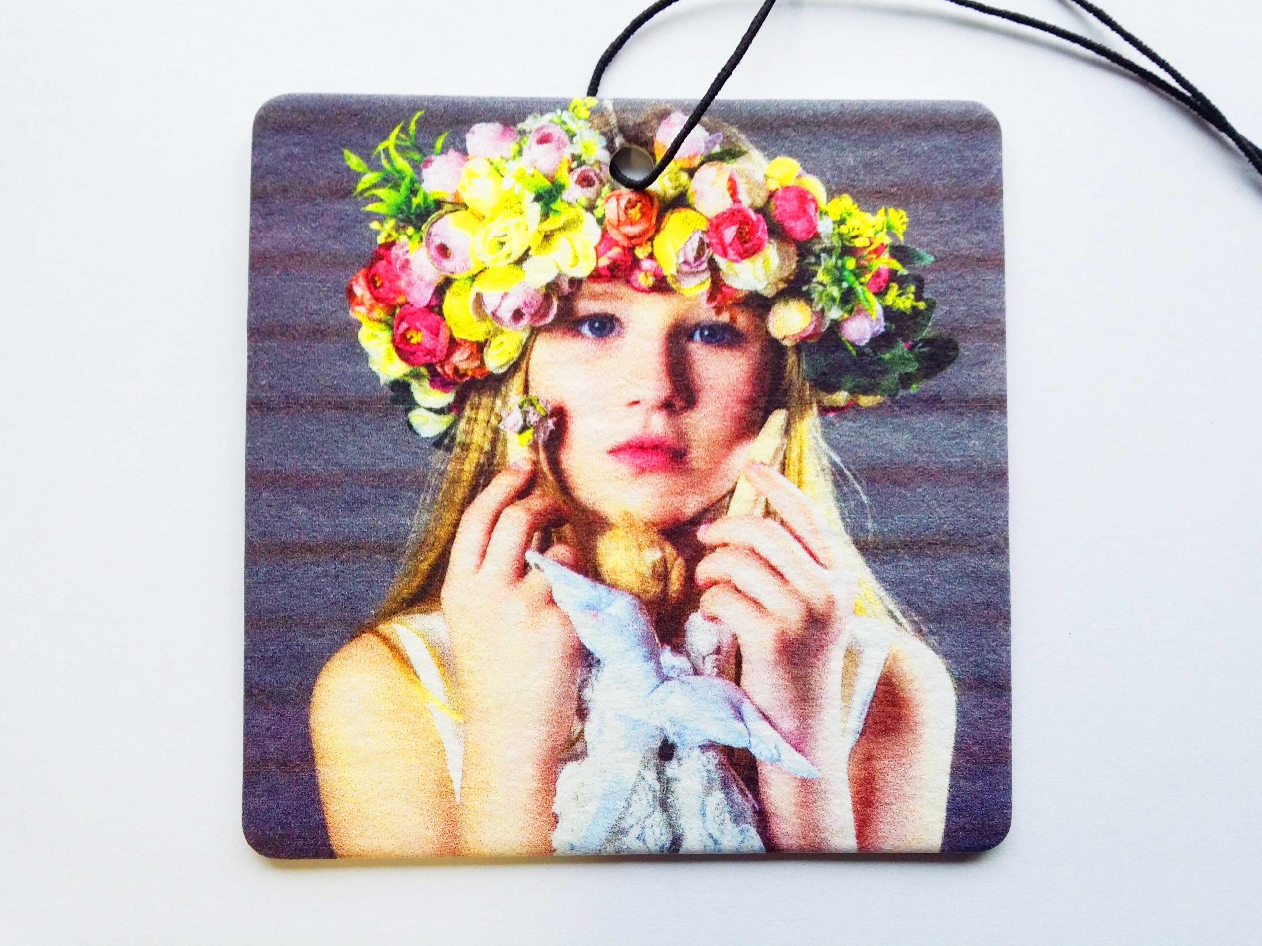 2 Pictures On A Single Square Air Freshener