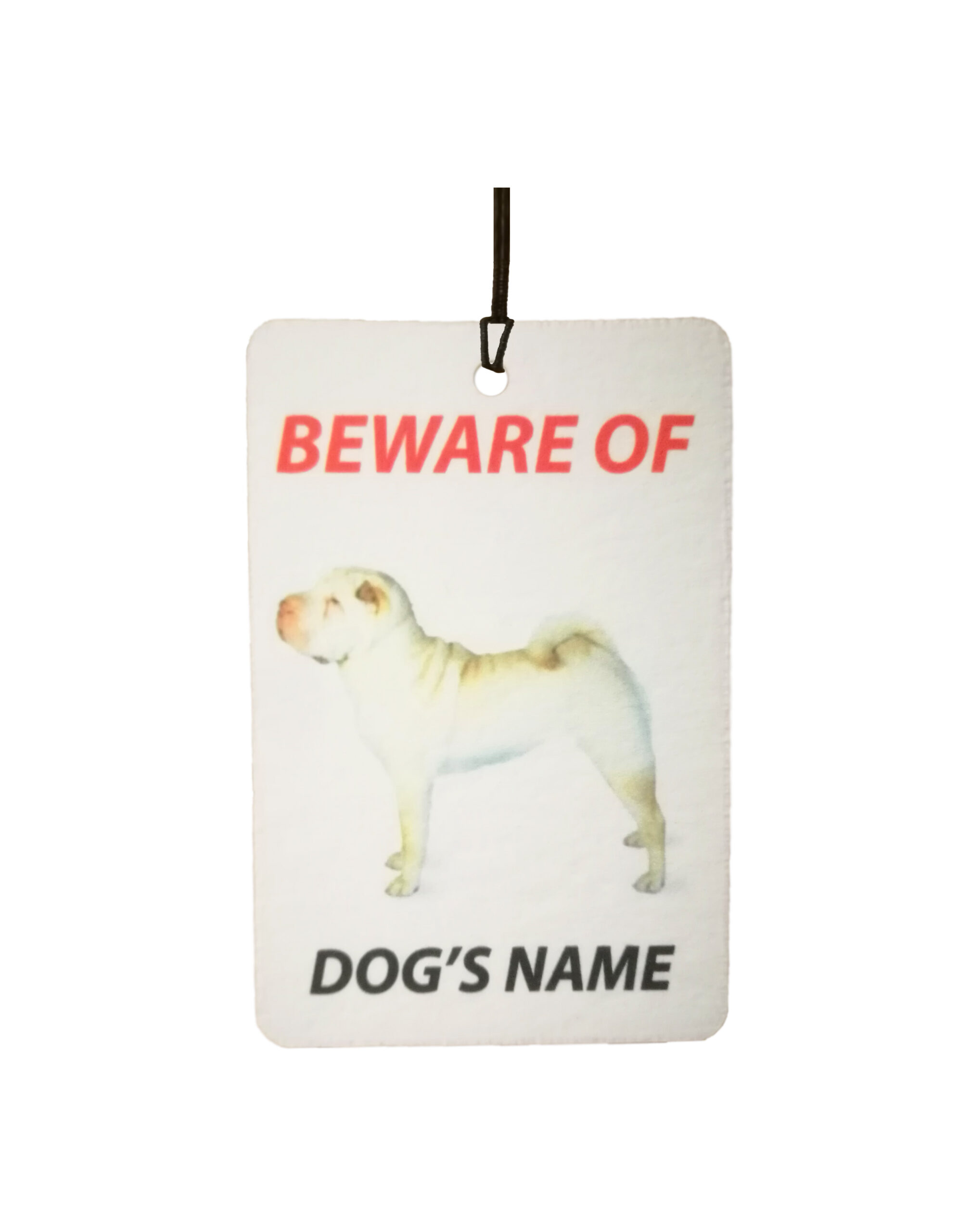 Personalised Dog's Name Chinese Shar Pei