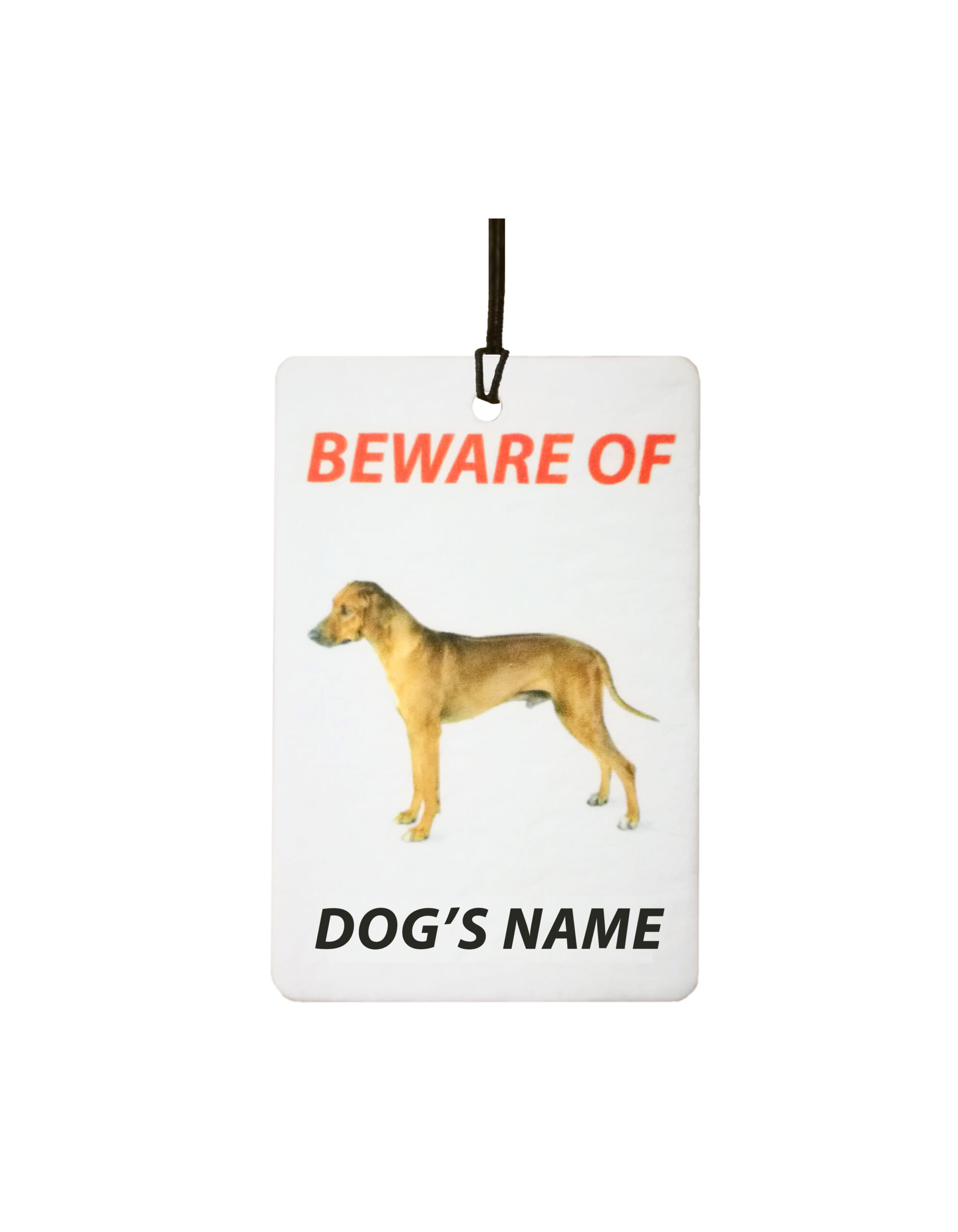 Personalised Dog's Name Rhodesian Ridgeback