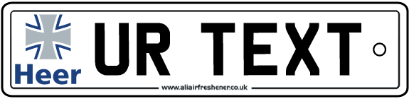 Personalised German Army Number Plate