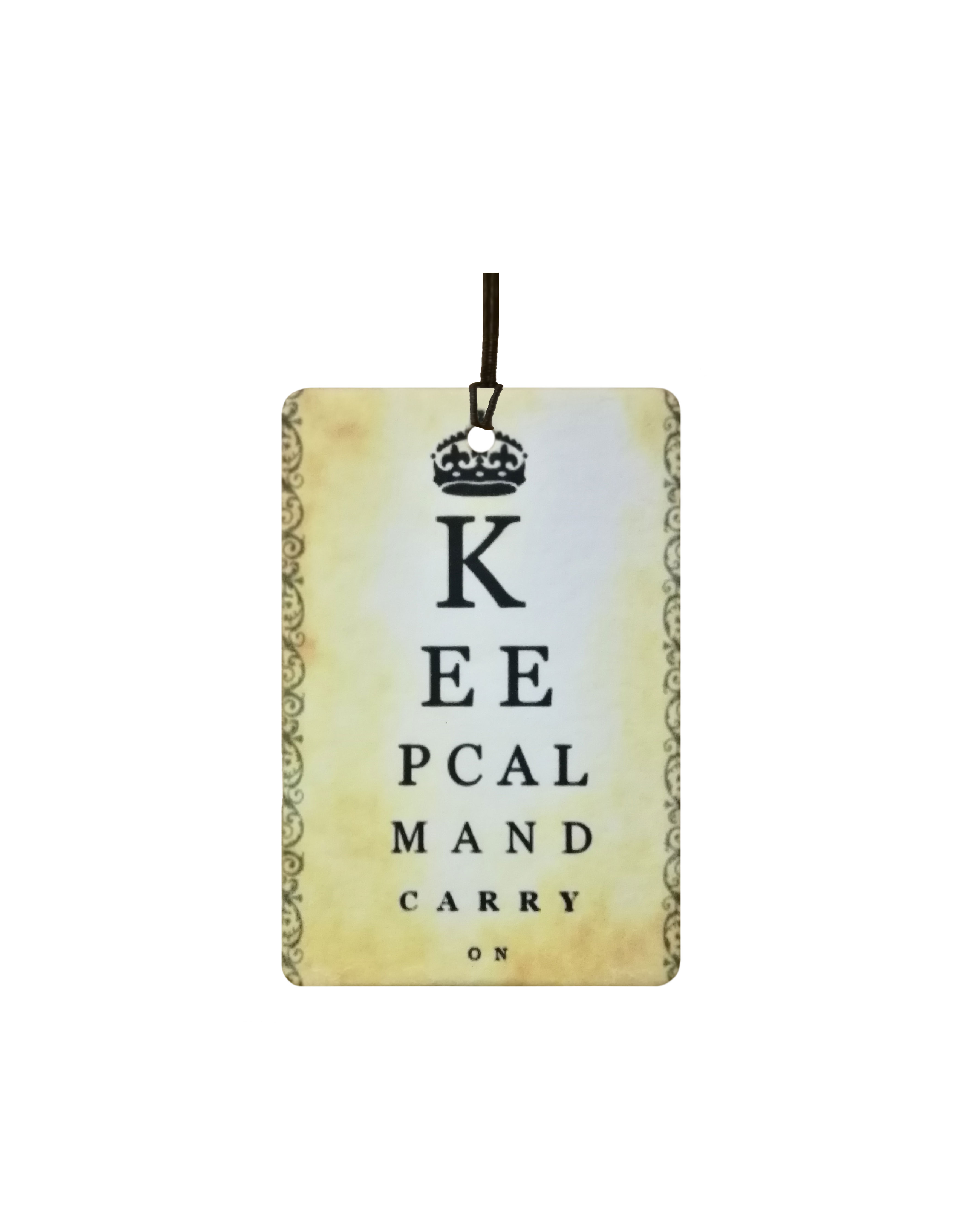 Keep Calm And Carry On Vintage Eye Chart