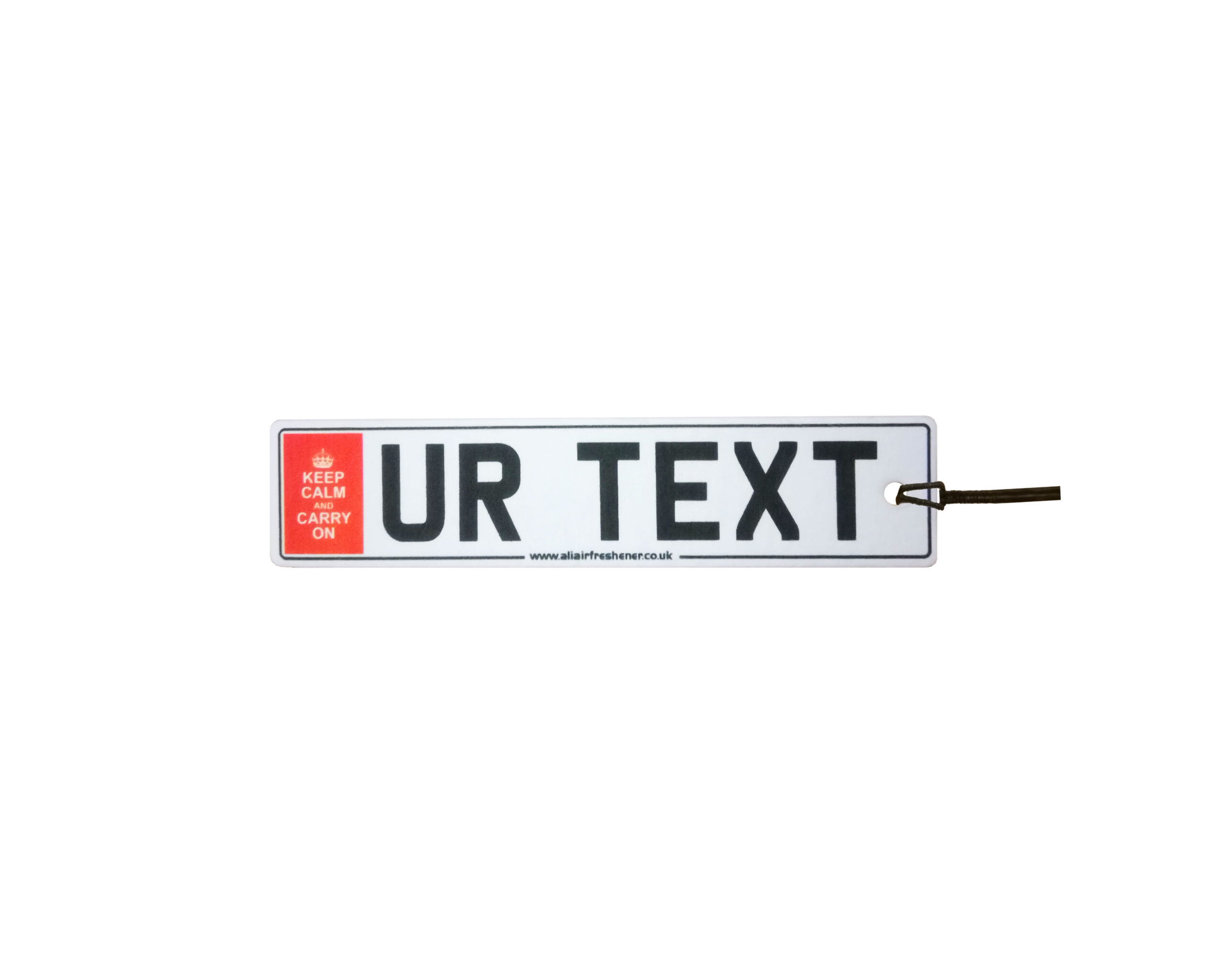 Custom Keep Calm Carry On Number Plate
