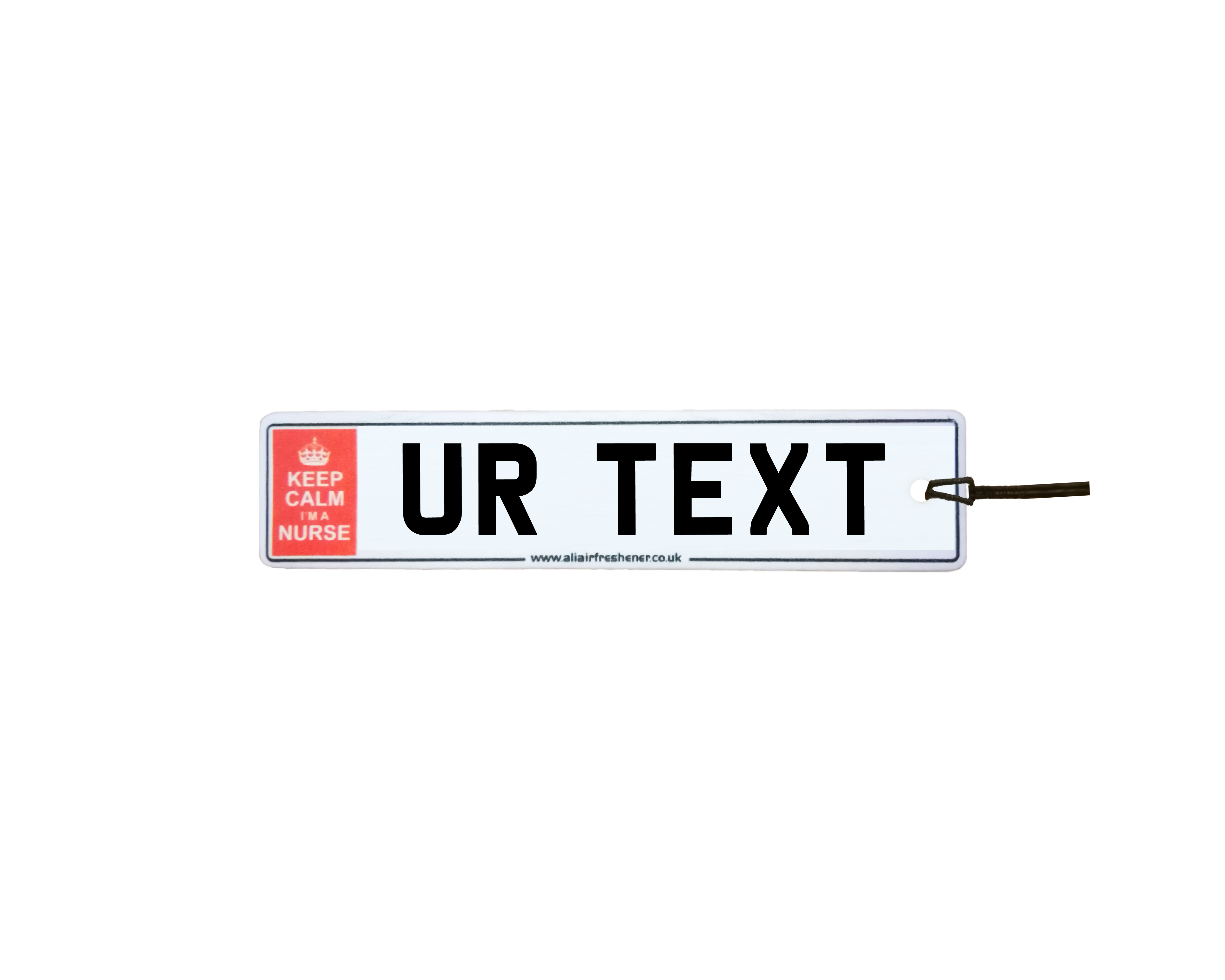 Custom Keep Calm Nurse Number Plate