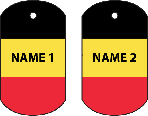 Personalised Belgium Dog Tag