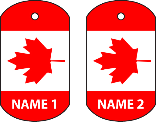 Personalised Canada Dog Tag