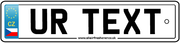 Personalised Czech Republic Number Plate