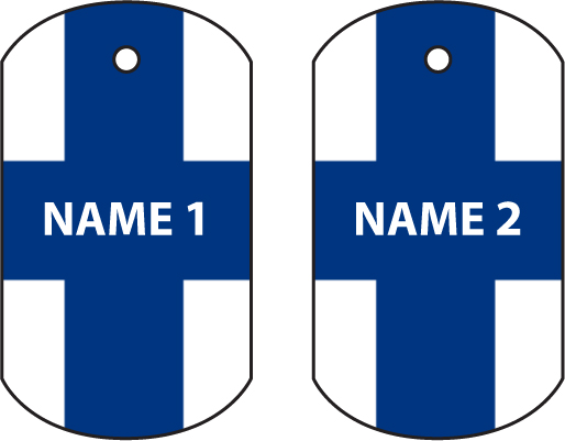 Personalised Finland Dog Tag