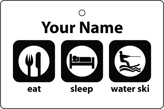 Personalised Eat Sleep Water Skiing