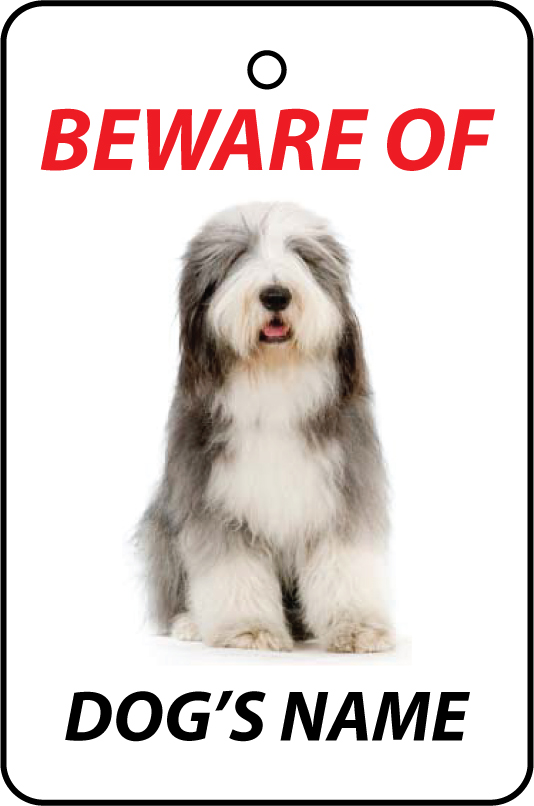 Personalised Dog's Name Bearded Collie